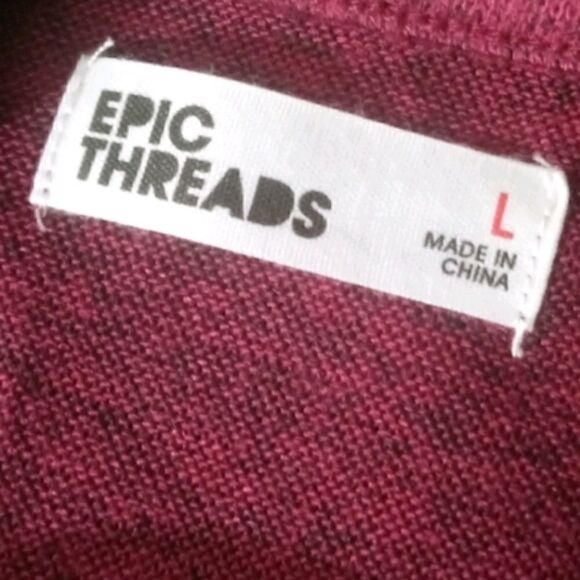 Epic Threads Butterfly Print Layered Look Top -Q - Picture 3 of 3